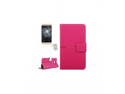Knižkové puzdro Huawei G8 ružová farba