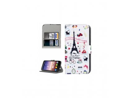 Puzdro Huawei Y625 knižkové motív Eiffelova veža