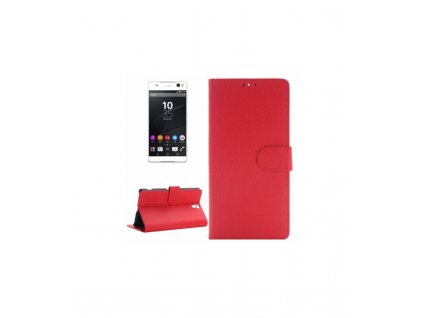 Puzdro Sony Xperia C5 Ultra knižkové červené