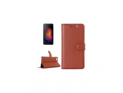 Puzdro Xiaomi Mi5 knižkové hnedé
