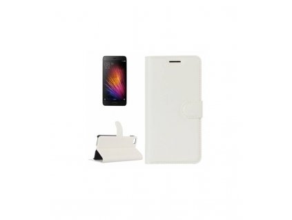 Puzdro Xiaomi Mi5 knižkové biele