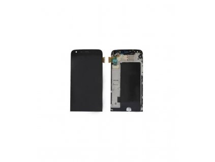 LCD Displej + Dotykové sklo LG G5 s rámom čierna farba