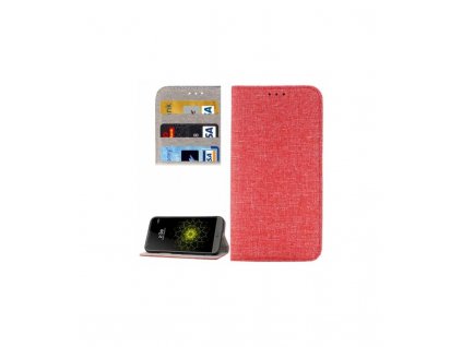 Látkové puzdro LG G5, G5 SE knižkové červené