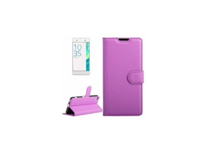 Puzdro Sony Xperia XA knižkové fialové