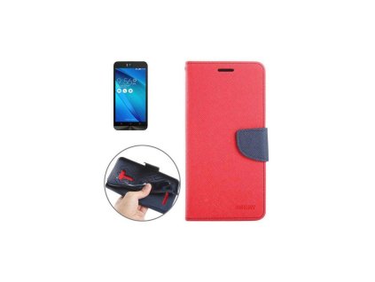 Puzdro Asus Zenfone Selfie ZD551KL Fancy Diary červené