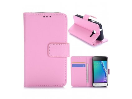 Puzdro Samsung Galaxy J1 mini knižkové ružové