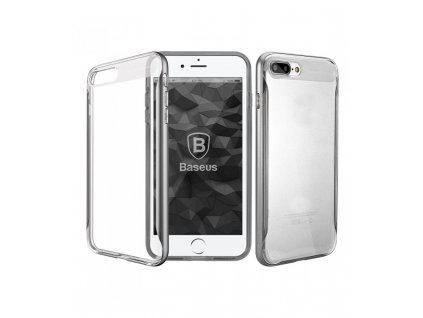 Puzdro iPhone 7 Plus BASEUS so sivým rámikom