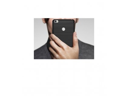 Puzdro Xiaomi Mi Max karbonová textúra mentolové
