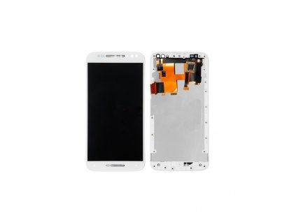 LCD displej a dotyk s rámom Motorola Moto X Style biely