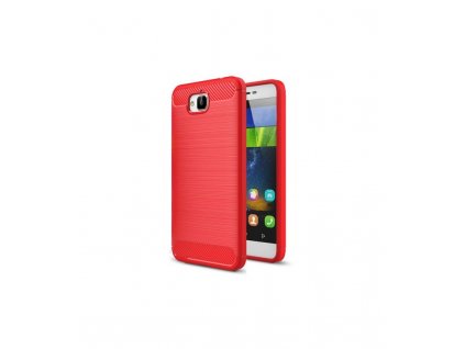 Puzdro Huawei Y6 Pro, Enjoy 5 karbonová textúra červené