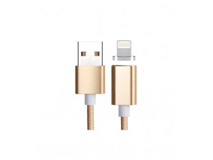 Luxusný magnetický kábel pre iPhone zlatý