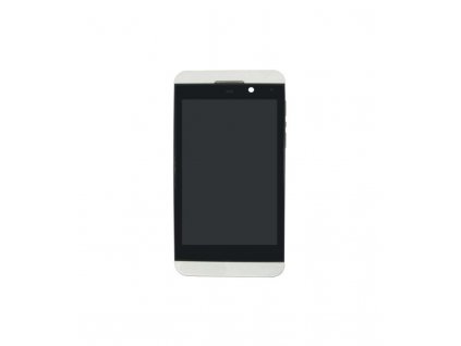 LCD displej a dotykova plocha s rámom BlackBerry Z10 biela farba