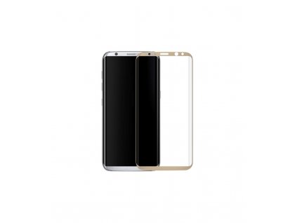 3D Ochranné tvrdené sklo Samsung S8 plus zlatá farba