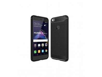 Puzdro huawei P8 Lite 2017 / P9 Lite 2017 / Honor 8 Lite karbonová textúra čierne