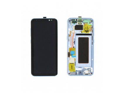 LCD displej Samsung S8 G950F a dotyk s rámom modrý