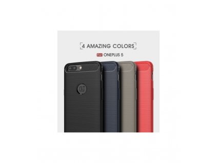Puzdro OnePlus 5 karbonová textúra čierne