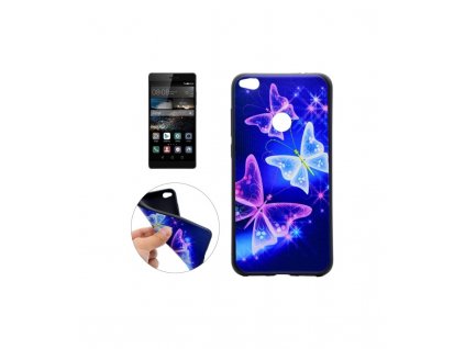 Puzdro Huawei P8 lite 2017 / P9 lite 2017 / Honor 8 lite / gumené s potlačou Motýle