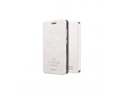 Puzdro Xiaomi Redmi 4A knižkové Mofi Vintage biele