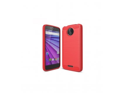 Puzdro Motorola MOTO C silikonove červené