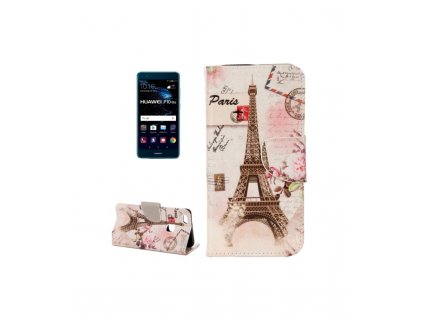 Knižkové puzdro Huawei P10 lite s motívom Paris Eiffelova veža