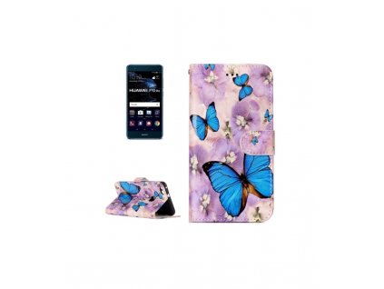 Knižkové puzdro Huawei P10 lite s motívom motýľov