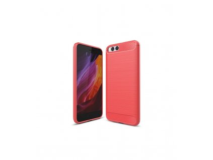 Puzdro Xiaomi Mi 6 karbonová textúra červené