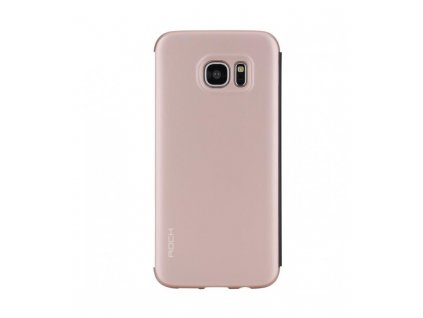 Knižkové púzdro Samsung Galaxy S7 ROCK čierne s ružovou