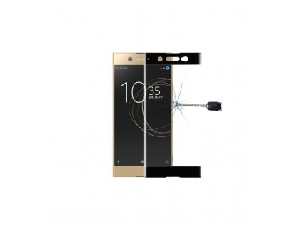 3D Ochranné tvrdené sklo Sonny Xperia XA1 Ultra čierna farba