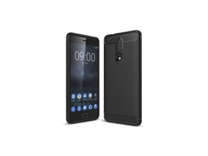 Puzdro Nokia 8 karbonová textúra čierna