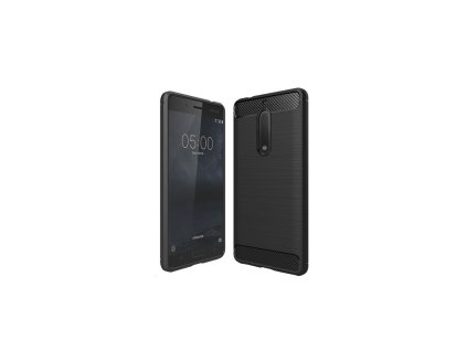 Puzdro Nokia 5 karbonová textúra čierne