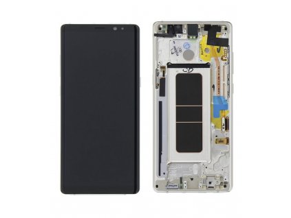 LCD displej a dotyková plocha s rámom Samsung Galaxy Note 8 čierna farba - Originál