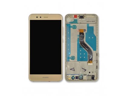 LCD displej + Dotykové sklo Huawei P10 Lite s rámom Zlatá farba