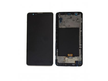LCD displej a dotyková s rámom plocha LG Stylus 2 K520 čierna farba