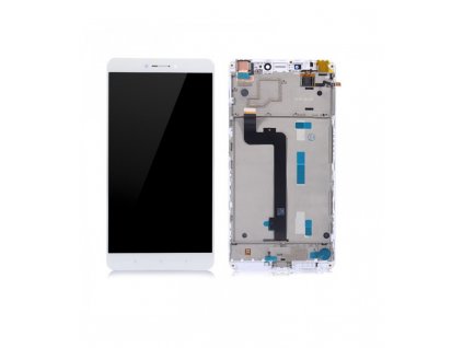 LCD displej a dotyková plocha s rámom Xiaomi Mi Max biela farba