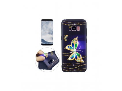 Puzdro Samsung Galaxy S8 silikónové, s motýľom