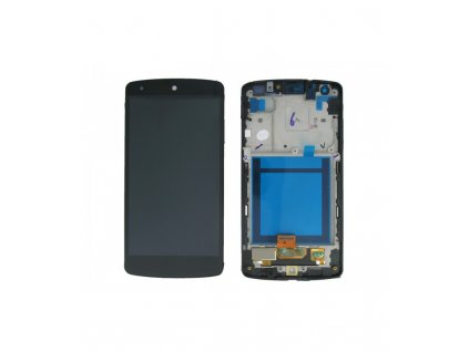 LCD displej a dotyková plocha s rámom LG Nexus 5 D821, D820 čierna farba