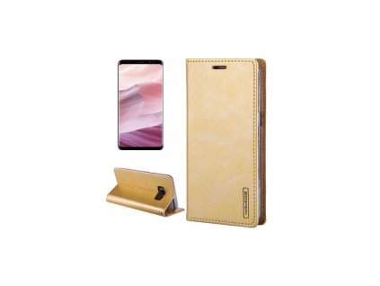 Puzdro Samsung S8 GOOSPERY knižkové,kožené,zlatá farba