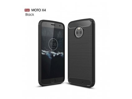 Puzdro Motorola Moto X4 karbónové čierna farba