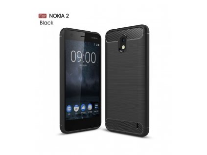Puzdro Nokia 2 karbonové čierna farba