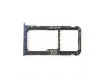 Držiak SIM karty a pamäťovej karty Huawei Honor 7x modrá farba