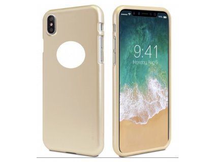 Puzdro iPhone X jelly case zlaté