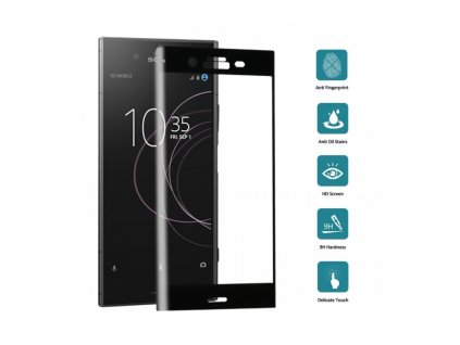 Ochranné tvrdené sklo 3D Sony Xperia XZ1 čierna farba