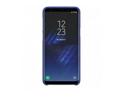 Luxusné puzdro Samsung Galaxy S9 Plus tmavomodré so zlatým rámčekom