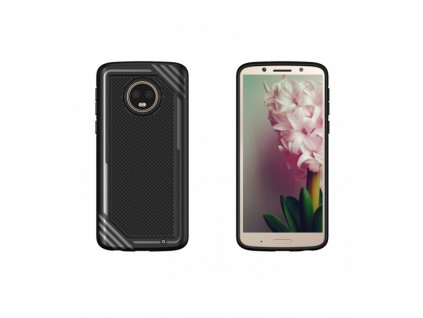 Puzdro Motorola Moto G6 Plus karbónové čierna farba