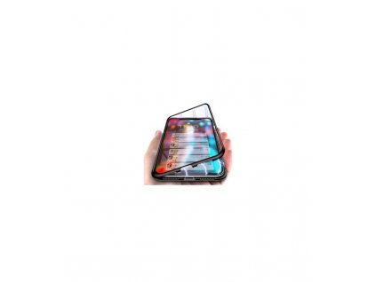Puzdro Baseus iPhone X magnetické plastové čierne