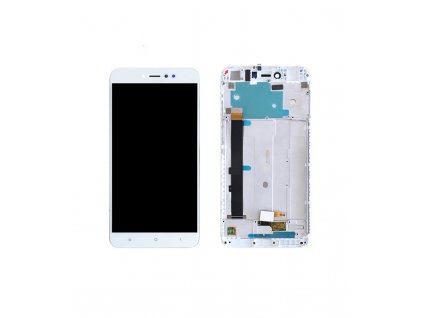 LCD Displej + Dotykové sklo Xiaomi Redmi Note 5A Prime Biela farba s rámom