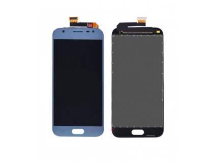 LCD Displej + Dotykové sklo Samsung Galaxy J3 2017 J330 OEM strieborno - modrá farba