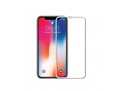 Ochranné tvrdené sklo Full Glue iPhone XR 5D biela farba