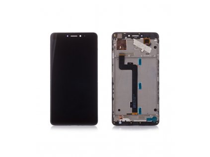 LCD Displej + Dotykové sklo s rámom Xiaomi Mi Max 2 čierna farba