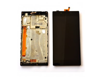LCD displej a dotykove sklo s rámom Lenovo P70 čierna farba